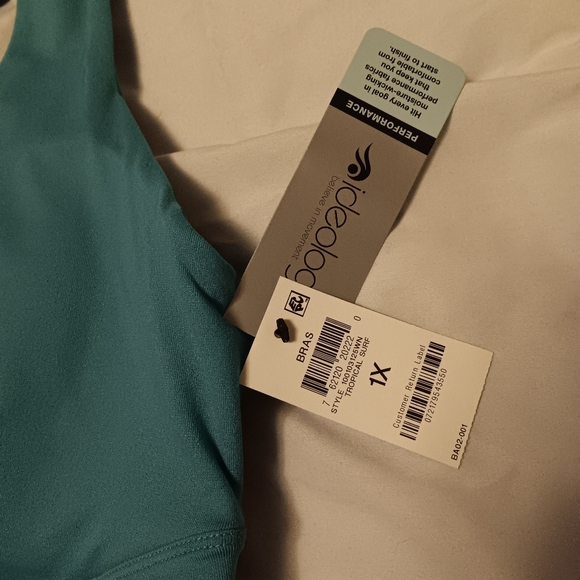 BNWT Ideology 1x Tropical Surf Performance Sports Bra - Picture 3 of 4